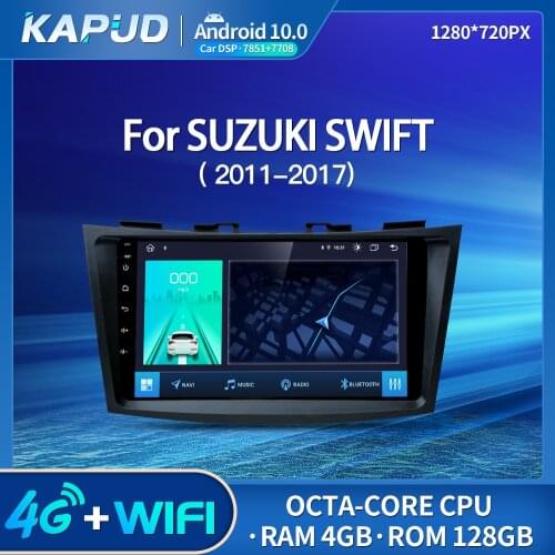 Kapud Android 10.0 Auto Radio 9" Car Multimedia Player Stereo For Suzuki Swift 2011-2017 GPS 4G LTE Navigation