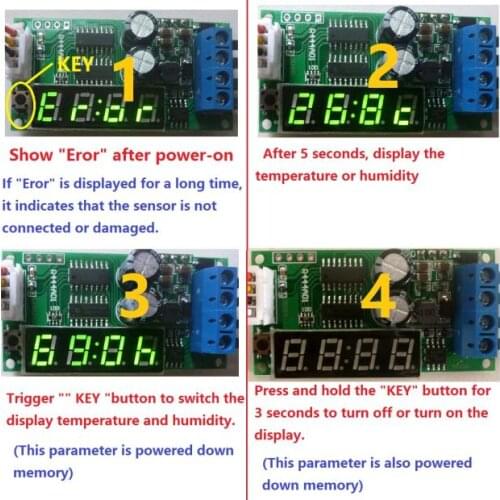 Digital display RS485 Modbus RTU temperature and humidity sensor indoor and outdoor room machine room farm temperature and humid