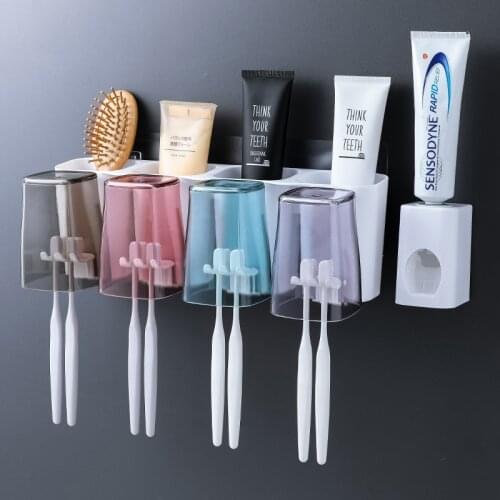 Toothbrush holder Toothbrush glass cup brush pot a tooth mouthwash Plasticwall mounted toothbrush holder bathroom accessories