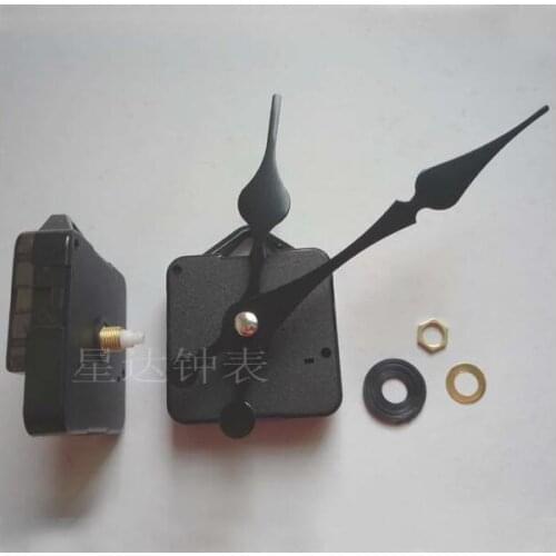 Fedex 100 sets quartz clock movement black peach heart minute hour hands second hand for diy repair