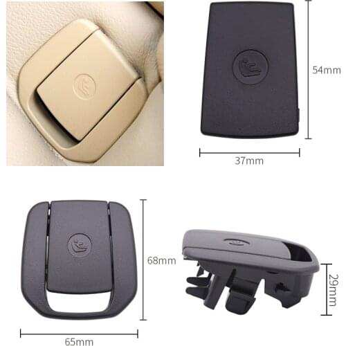 Car Rear Seat Hook ISOFIX Cover Child Restraint for BMW X1 E84 3 Series E90/F30 1 Series E87 Black / Beige