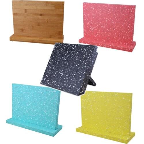 Kitchen Knives Organizer Holder Magnetic Stand Block Wood or Plastic Kitchen Knives Storage Large Capacity Knife Rack 5 Styles