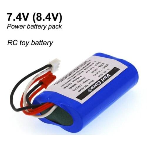 New 7.4V 18650 Lithium Battery pack 1500 mAh 8.4V Lithium Ion Battery Aircraft Battery Power Battery + Free Shipping