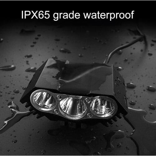 M3 12000Lumen Bike Light Three-bulb Lamp Bike Lamp 4 Modes Bicycle Headlight LED Flashlight Lantern Bike Accessories