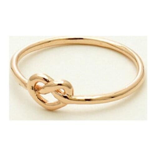 Fashion knot heart-shaped rings rings for women