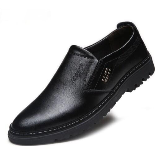 Genuine Leather Men Casual Shoes 2021 Spring Autumn Breathable Mens Loafers Fashion Slip-On Soft Driving Shoes