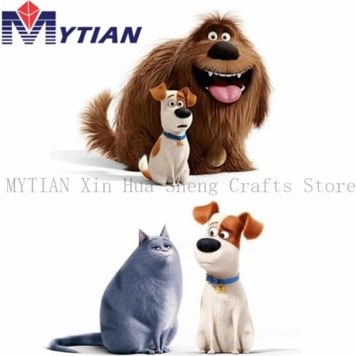 MYTIAN Diamond Embroidery Cartoon DIY Diamond Painting Dog and Cat Full Square Round New Arrival Diamond Mosaic Animals Paint
