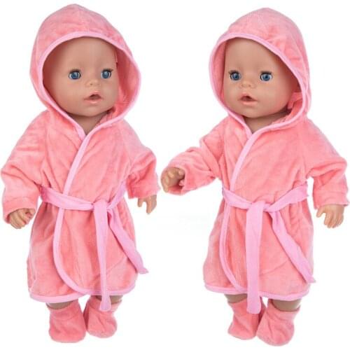 2021 New Pattern Clothes Grapefruit Bandage Robe Set Fit 18 Inch American&43cm Baby New Born Doll Clothes Accessories
