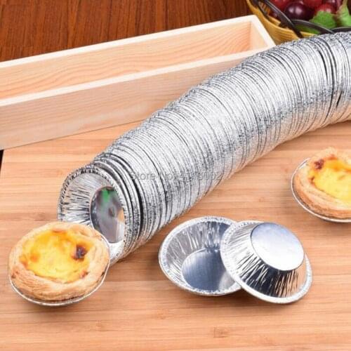 5000pcs Disposable Tin Foil Egg Tart Die Aluminum Foil Egg Tart Base Egg Tart Cup Bakeware Baking Tool