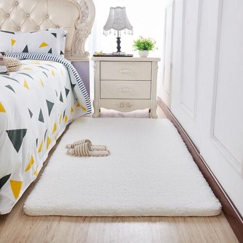Solid color thickened living room carpet soft multicolor optional Plush floor mat bedroom living room decorative floor mat