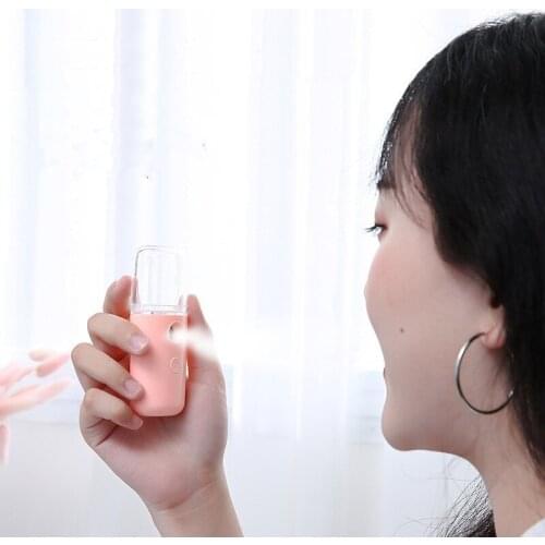 Portable USB Rechargeable Nano Mister Humidifier Cooling Mist Mini Face Humidifier Eyelash Extensions Sprayer Facial Device