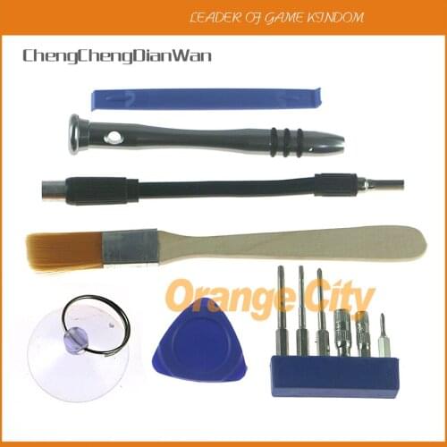 Professional Repair Full Tool Kit Security Screwdriver Game Bit Set Cleaning Brush for Nintendo Nintend Switch NS NX NES SNES