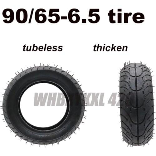 90 / 65-6.5 electric motorcycle scooter tubeless tires thickening rubber non-slip tires rear-resistant