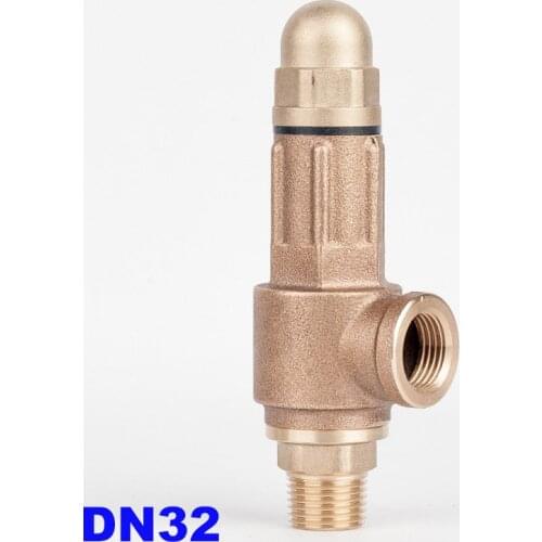 S10 S10L bronze safety valve steam adjustable pressure copper 1-1/4 inch DN32 10/20/30bar pressure relief valve with handle