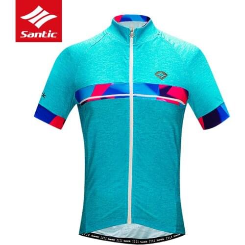 Santic Cycling Jersey Women Summer Wear Breathable Short Sleeve Cycle Clothes Downhill Bike Bicycle Jersey Cycling Clothing