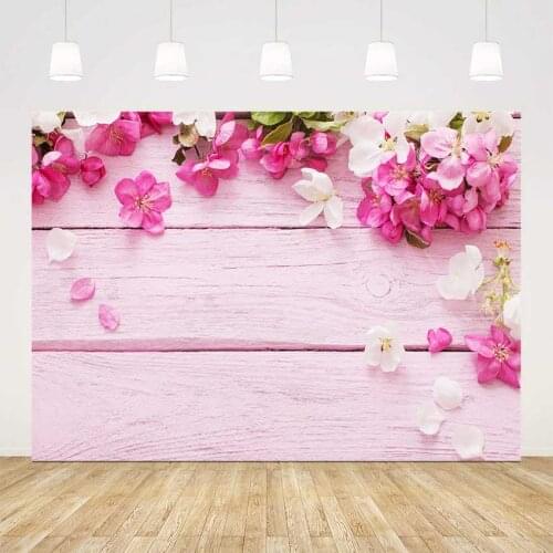 Pink wood floor backdrop red floral background for photo studio photocall vinyl wood floor backdrops photophone