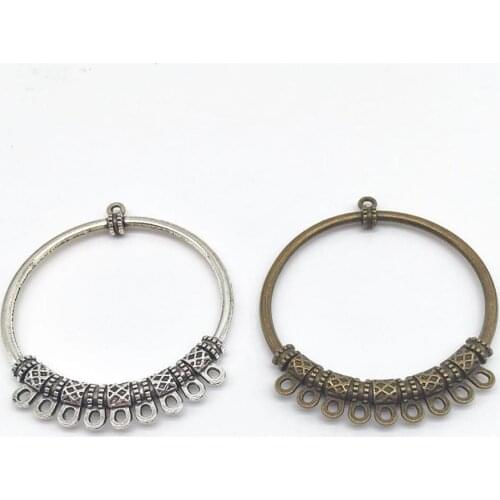 Vintage 2 pcs Round Connector charms Round Connector Pendants fit DIY handmade necklace earring bracelet charms Jewelry Making