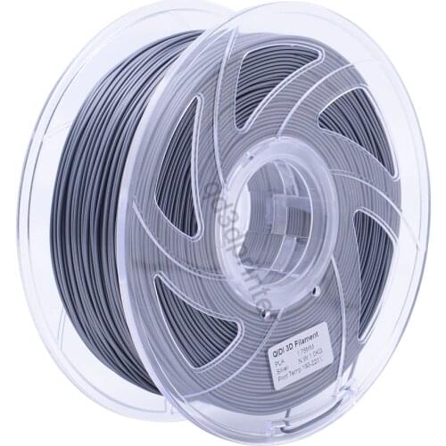 QIDI TECH High Quality 3D Printer Filaments PLA 1.75mm silver colour 1kg
