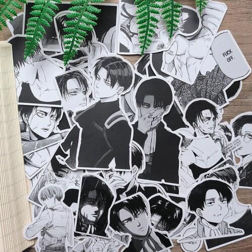 Japanese Anime Attack on Titan Stickers Eren Jager PVC Sticker Gifts For Girls Eren Shingek No Kyojin Cosplay CS656