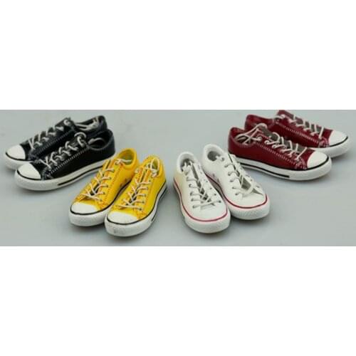 1/6 Scale Female Male Sneaker Canvas Shoes 5 Colors Inside Empty for 12 inches Woman Action Figure Body Accessory