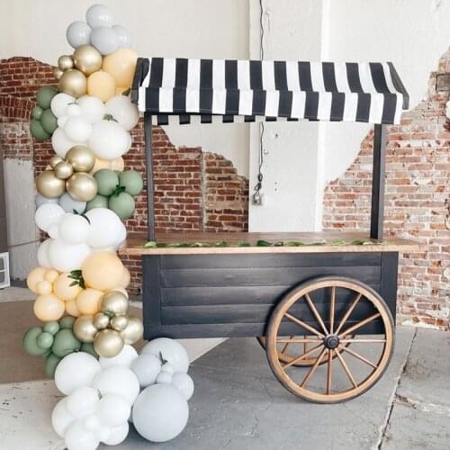 107Pcs Retro Green Balloons Garland Arch Kit Gray Gold Latex Ballon Home Indoor Strip Globos Birthday Party Wedding Decorations