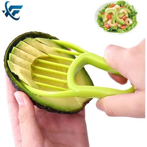3-in-1 Avocado Slicer Shea Corer Butter Fruit Peeler Cutter Pulp Separator Plastic Knife Kitchen Vegetable Tools Home Accessory