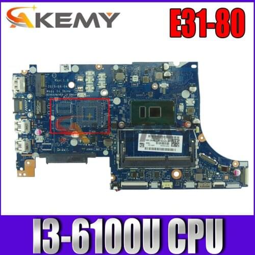 AKEMY I3-6100U BIVS3 BIVE3 LA-D061P For lenovo E31-80 laptop For motherboard 5B20K50523
