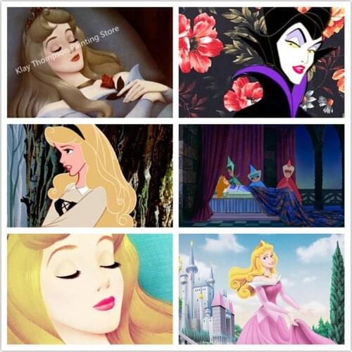 Disney Diy Diamond Mosaic Diamond Embroidery Sleeping Beauty Diamond Painting Cross Stitch Diamond Art Rhinestone
