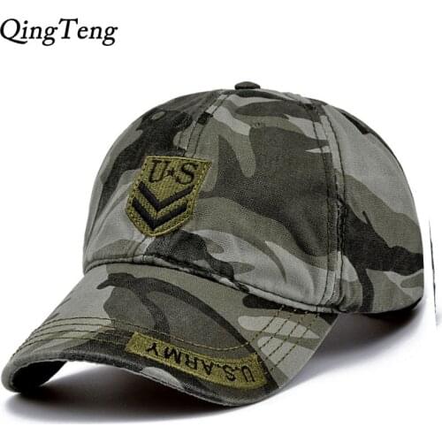 USA Army Cap Embroidery Cotton Tactical Cap Camouflage Hats For Men Women Baseball Cap Brand Camo Snapback Hats