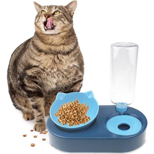 Pet Cat Automatic Feeders Large Capacity Cat Water Fountain Plastic Dog Water Bottle Feeding Bowls Water Dispenser For Cats