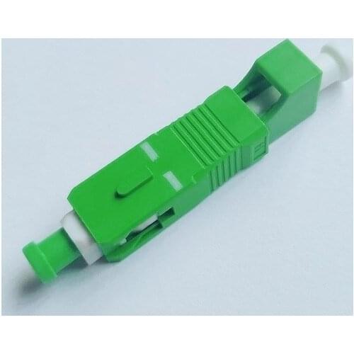 Free Shipping 2pcs/lot Fiber Optic SC APC LC APC Adaptor SC Male to LC Female Hybrid Adapter Singlemode Connector