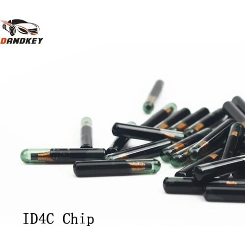 Dandkey Car Key Chips ID4C Auto Transponder Chip Glass Blank ID 4C Chip For Ford For Toyota For Mazda For Lexus Key