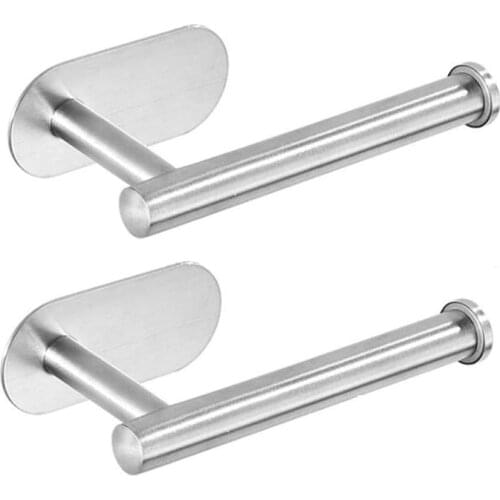 Toilet Paper Holder Wall Mount Kitchen Roll Holder,Adhesive Toilet Paper Holder Toilet Roll Holder For Bathroom