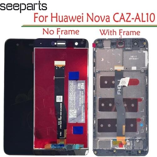 For Huawei Nova CAZ-AL10 CAN-L11 CAN-L01 LCD Display + Touch Screen Digitizer Assembly With Frame Replacement Parts Nova LCD