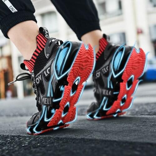 Designer Men Shoes Breathable Mesh Men Running Shoes Chunky Blade Men Sneakers Comfortable Zapatillas Hombre Men Walking Shoes