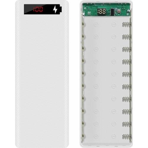 L10 LCD Display DIY 10x18650 Battery Case Power Bank Shell Charger Box Accessory R9JB