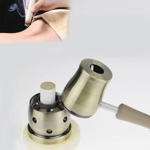 New type copper metal Moxibustion Tools Smoked therapy Navel Moxa Moxibustion Box Moxa Stick Health Care Articles 14-18mm