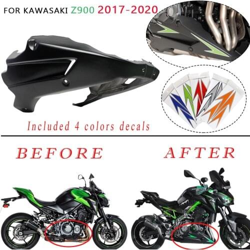 Motorcycle Z900 Bellypan Belly Pan Engine Spoiler Fairing ABS Body Frame Kit Lower Panel for Kawasaki Z 900 2017 2018 2019
