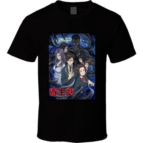 New Parasyte Anime Tv Show Poster Men T-Shirt Tees Harajuku Streetwear New Cool T Shirt
