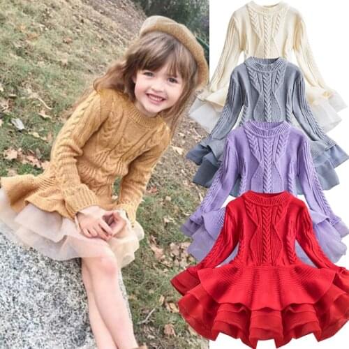 Autumn Winter Long Sleeve Kids Dresses for Girls 3-8 Years Embroidery Flower Girls Dress Christmas Party Chidlren Clothing