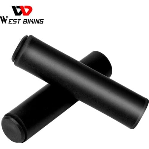 WEST BIKING Anti-Skid Bicycle Grips Silicone BMX Road Cycling Handle Bar Covers Plugs Smooth Bike Handlebar End Grips 1 Pair