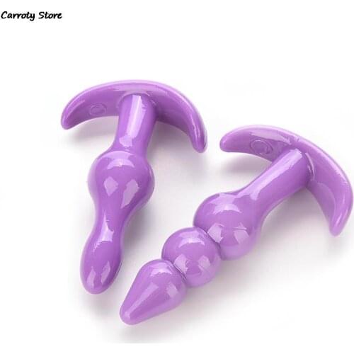 G Spot Sex Products Butt Plug Sex Toys Silicone Anal Plug Beads Jelly Toys Skin Feeling Dildo Adult Sex Toys For Woman