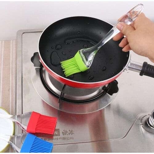 Cake Baking Brush Home DIY Silicone Eco-friendly Bread Oil Cream Cooking Basting Brush Silicon Kitchen Barbecue Wash Brush