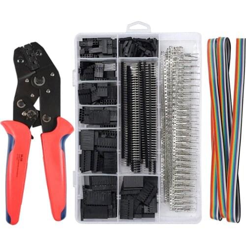 SN-28B 0.25-1mm² XH crimper tool set-1550pcs 2.54mm Dupont connectors and crimp pins kit crimping tool set terminals clamp kit