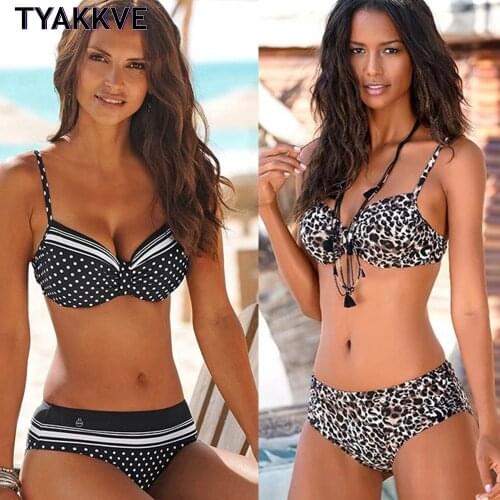 Sexy Push Up Bikini Women Swimsuit 2020 Beach Brazilian Bikini Set High Waist Swimwear Bathing Suit Leopard Print Swimming Suits