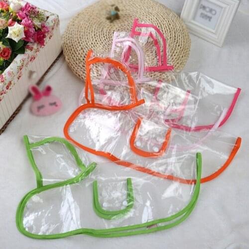 Waterproof Dog Raincoat with Hood Transparent Rainwear Pet Dog Puppy Rain Coat Cloak Clothes for Dogs Pet Supplies #E