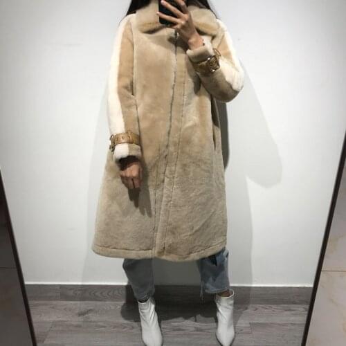 Suede leather coat women real leather coat ladies coat suede