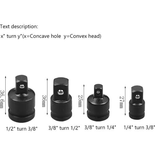 1pcs 1/4 3/8 1/2 Inch Impact Wrench Socket Adapter Drive Converter Reducer Air Craftsman Hand Repair Tools