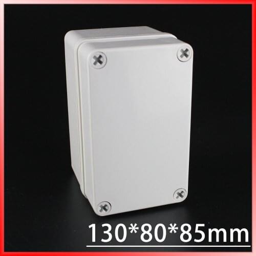 130*80*85MM IP67 Waterproof Plastic Electronic Project Box w/ Fix Hanger Plastic Waterproof Enclosure Box Housing Meter Box