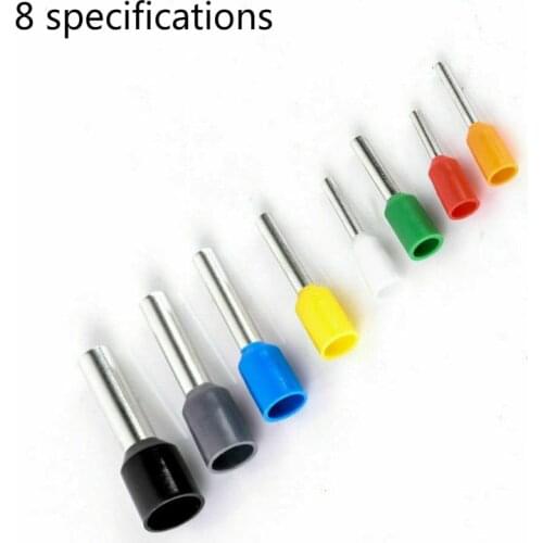 400PCS Wire Copper Crimp Connector Insulated Cord Pin End Terminal Kit E0506~E6012